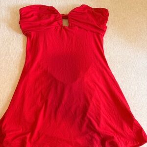 Red Off-Shoulder Dress